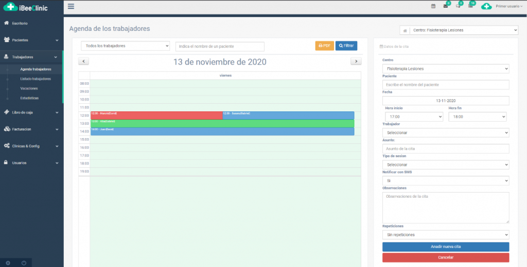 La Agenda De Citas De La Clinica Ibeeclinic